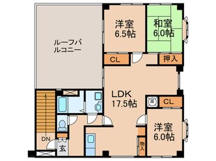 第２唐松ハイツリ－の物件間取画像